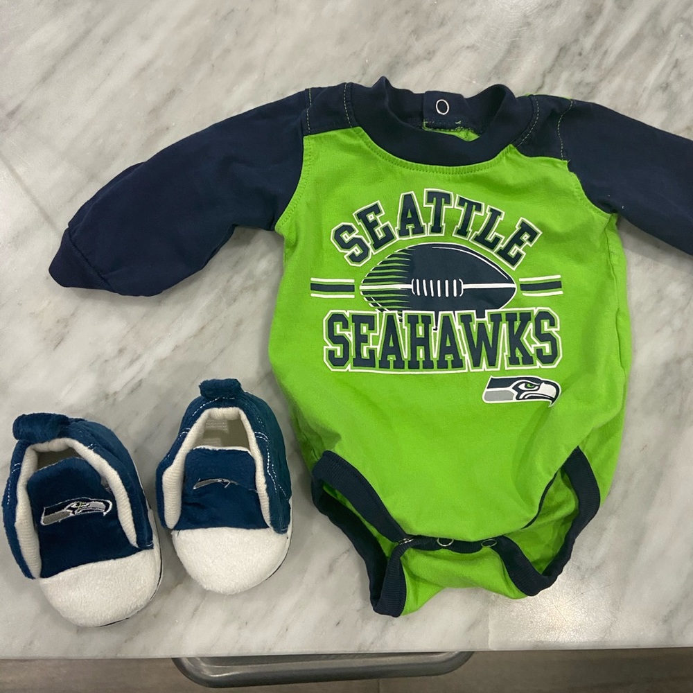 3 for $10 - Seattle Seahawks Onesie and Shoes